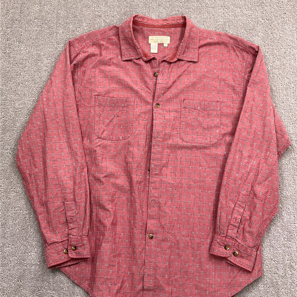 Territory Ahead Shirt Men 2XL Red Black Woven Check Comfort Cotton Casual India